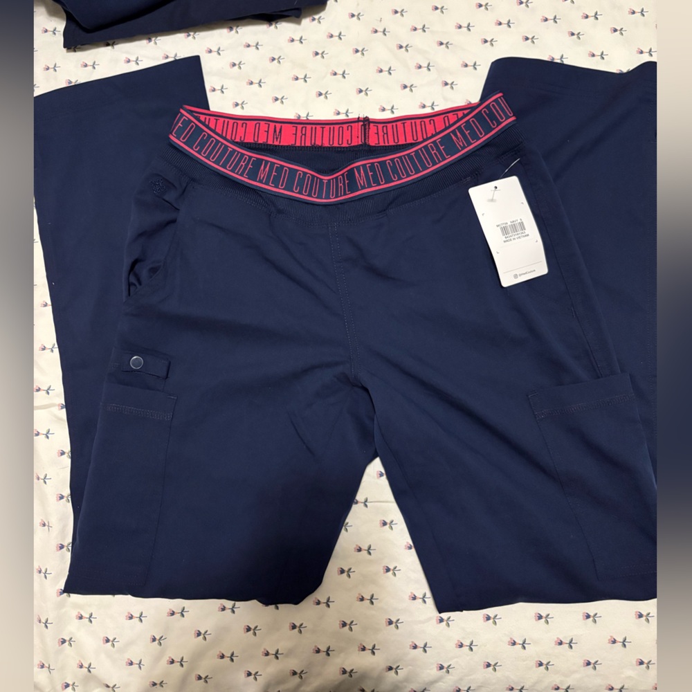 Med Couture Blue Cargo Pants